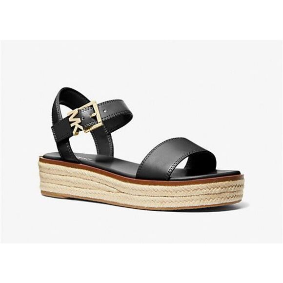 MICHAEL Michael Kors Sandals Women’s 10 Richie Black Espadrille Platform - Picture 9 of 9